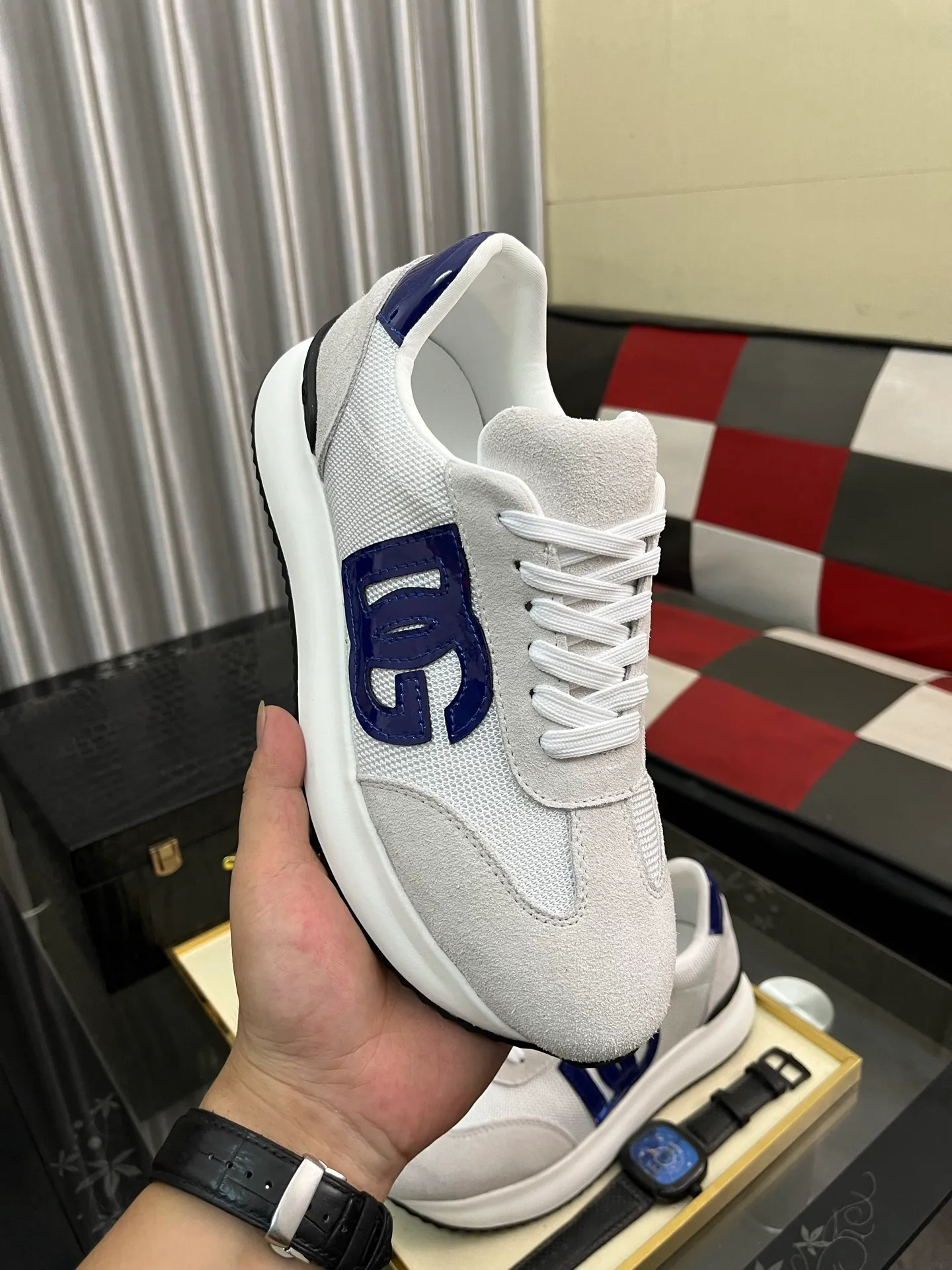 Men's shoes💰480⌚️⌚️【DG】Latest official website high-top casual, men's shoes original quality imported cowhide➕Yangli [Proud] In terms of materials and workmanship, it beats all versions on the market💕Highest quality shipments. Real photos, imported fabrics highlight the unique charm of the brand😘The shoelaces are also original custom-made👻Classic lace-up shoes, very comfortable on the feet, size 35-46